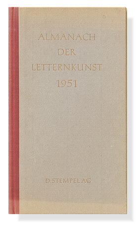 Der Almanach der Letternkunst 1951