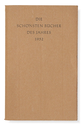 Die schönsten deutschen Bücher 1952