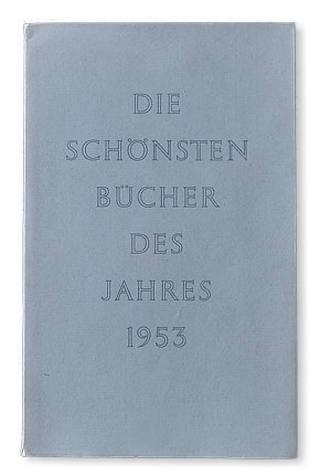 Die schönsten deutschen Bücher 1953