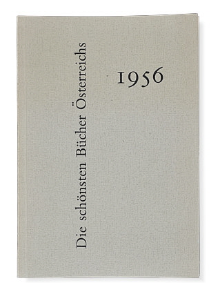 Die schönsten Bücher Österreichs 1956