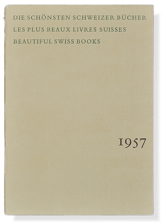 Die schönsten Schweizer Bücher 1957