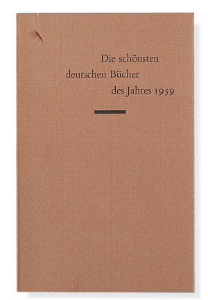 Die schönsten deutschen Bücher 1959