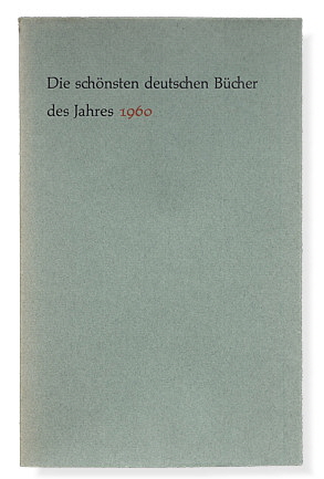 Die schönsten deutschen Bücher 1960