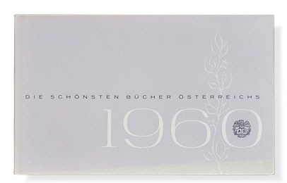 Die schönsten Bücher Österreichs 1960