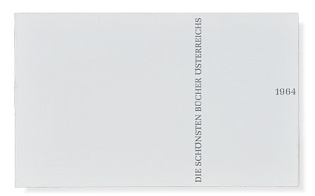 Die schönsten Bücher Österreichs 1964