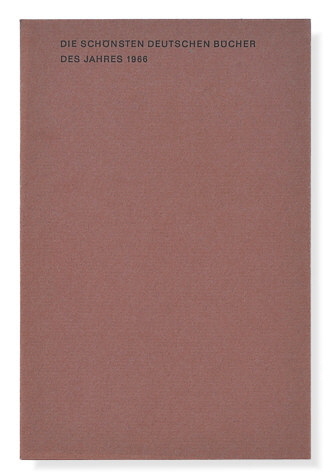 Die schönsten deutschen Bücher 1966