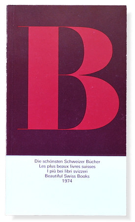 Die schönsten Schweizer Bücher 1974