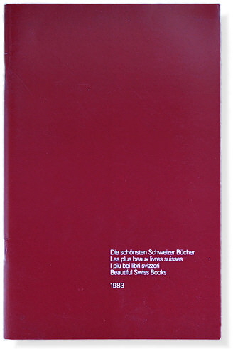 Die schönsten Schweizer Bücher 1983